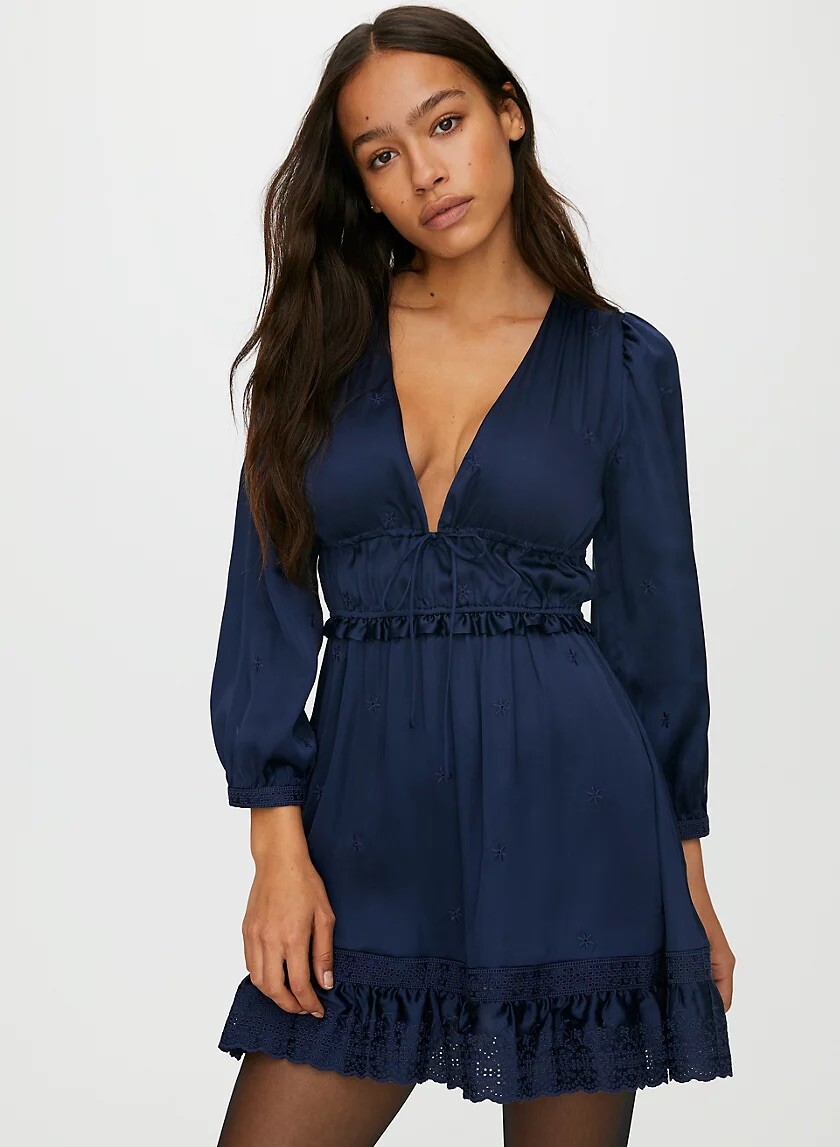 Aritzia Sunday Best NWT May Day Navy Mini Dress XS | eBay