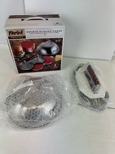 NEW - Parini Double Non-Stick Burger Press & Cheese Melting Dome 8.75"