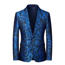 Men's Fashion Colorful Suit Stage Performance Banquet Business Casual Small Suit
