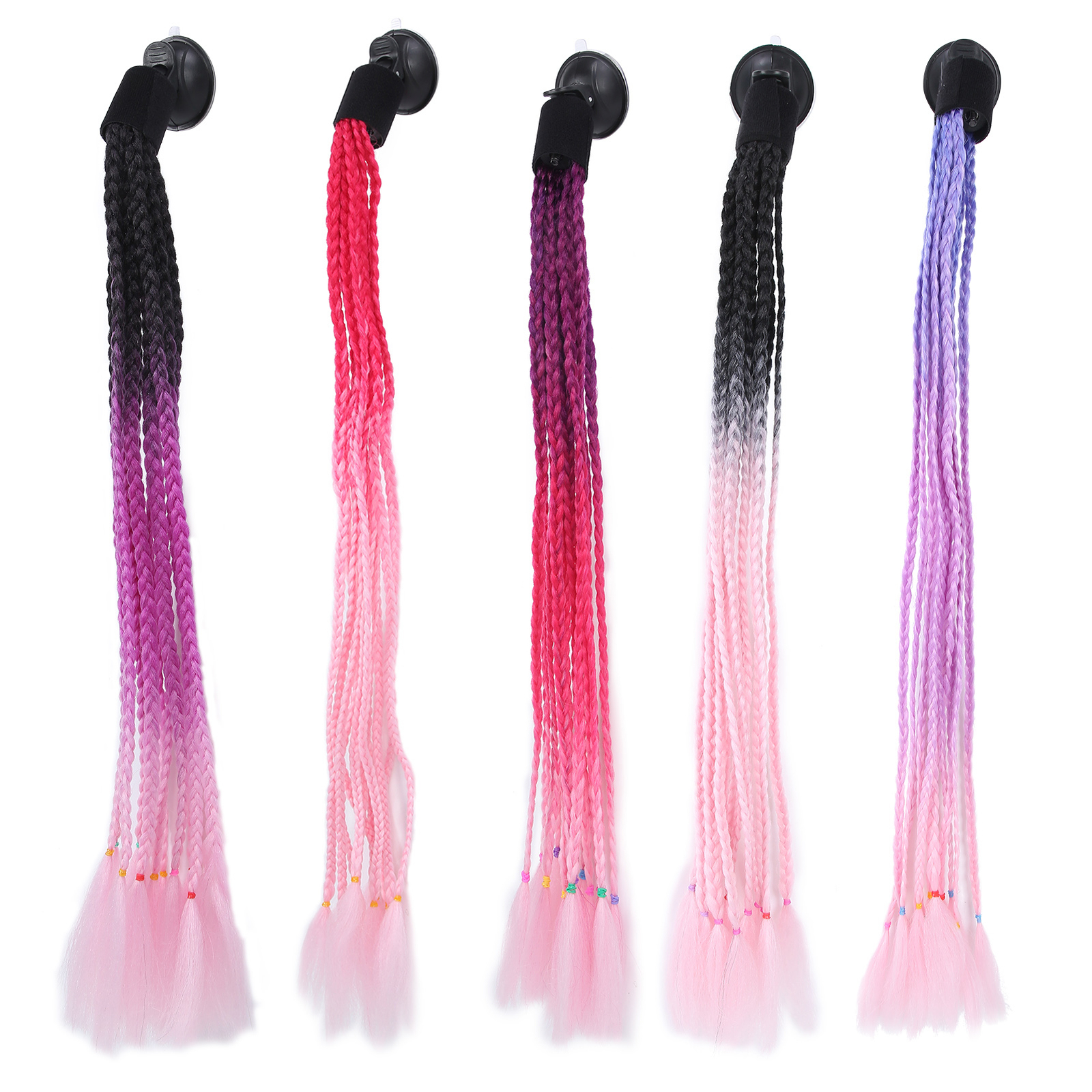 Motorcycle Helmet Braids Ponytail Stylish Helmets Dreadlocks Wig With