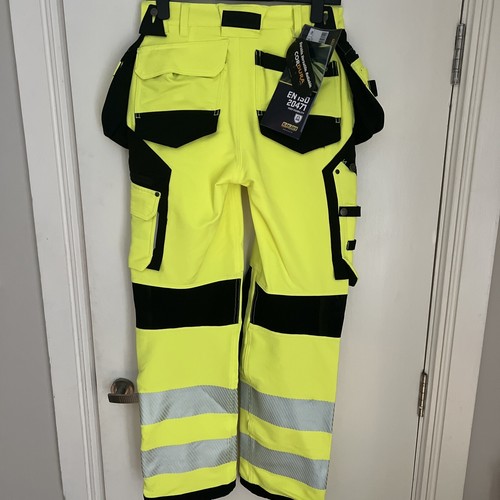 Blaklader 1997 Hi-Vis 4-Way Stretch Holster Pocket Trouser Size 32R - Picture 8 of 12