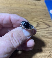 Black Onyx Ring Sterling Silver