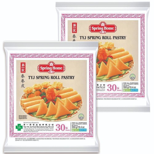 Spring Roll Pastry, 30/40 Sheets, Frozen Spring Home Tyj Spring Roll Pastry 550G - Picture 2 of 15