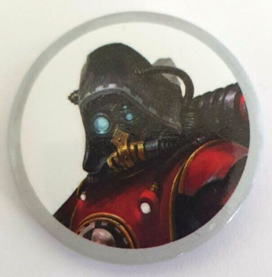 Warhammer 40k Games Workshop Kill Team Mechanicus Silver Edge Pin Badge New
