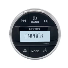 Enrock EM856 Marine Powersports Bluetooth AM/FM Gauge Mount Radio Media Center