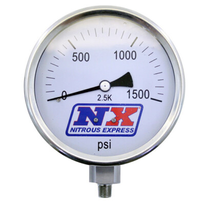 Nitrous Express Nitrous Pressure Gauge 4in-High Accuracy 15540