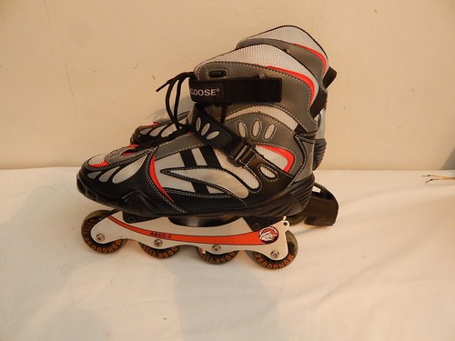mens roller blades inline skates size 13 mongoose grey black