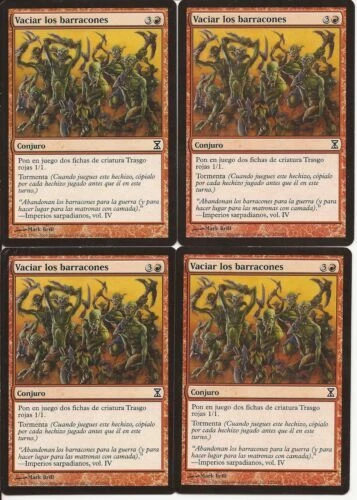 Juegos de cartas coleccionables y accesorios rojos en español