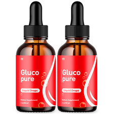 Gluco Pure Blood Drops - Support Blood Health  Balanced Lifestyle - 2 Pack