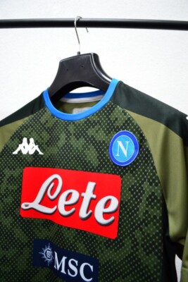 Fc Napoli 2019-2020 Away Jersey Kappa Shirt Kombat Camo | eBay