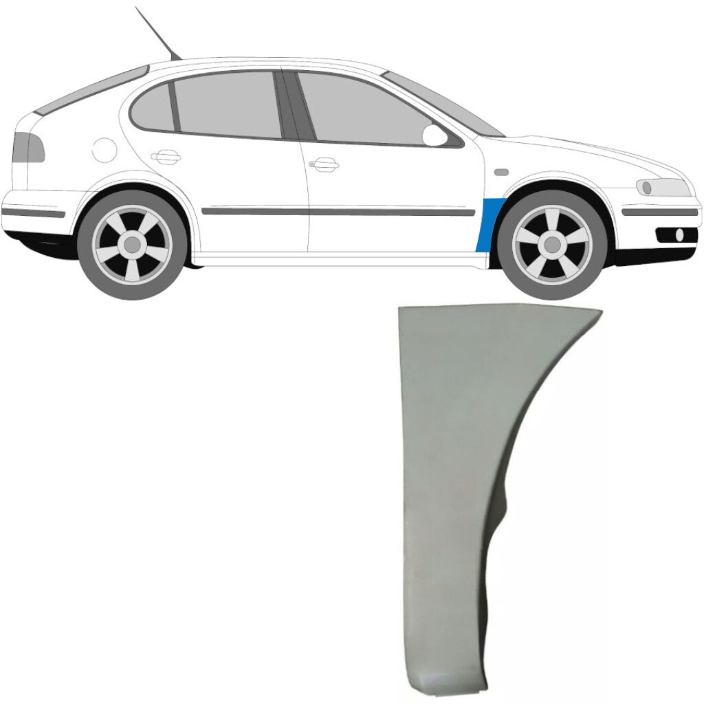 SEAT LEON TOLEDO II 1999-2006 FRONT WING REPAIR PANEL / RIGHT RH