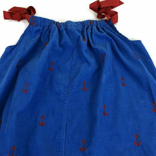 Ollie & Bess Toddler Girl's A-Line Dress Size 3T Embroidered Shoulder Ties Beach - Picture 8 of 12