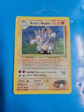 Gym Heroes Brock's Rhydon HOLO 2/132 MP 2000 Pokémon Card! WotC Rare on eBay