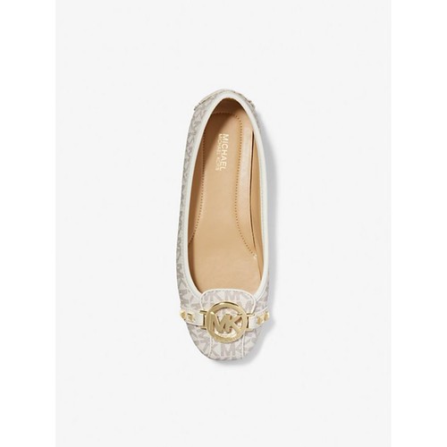 Michael Kors Women's Fulton Moccasin (Vanilla PVC (Medium, Numeric_5_Point_5) - Picture 9 of 10