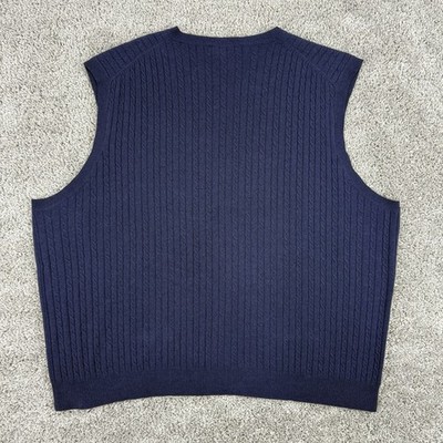 Polo Golf Ralph Lauren Sweater Vest Men's XXL Navy VTG 90s