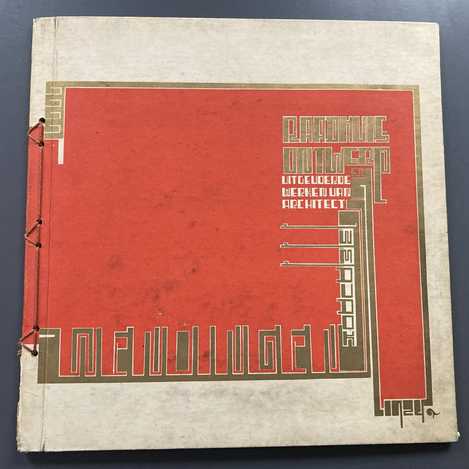 1924 Wendingen Magazine - Vol. 6 Issue 8 Architect W.m. Dudok - Dutch Art Deco