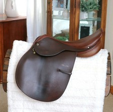 17.5" Wide Crosby Lynn Palm Prix Des World English Hunter/Jumper Saddle