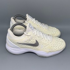 Nike Air Zoom Cage 3 HC White Tennis Shoes 918199-102 Women's Sz 9