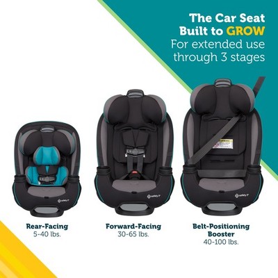 Safety 1st Grow and Go All-in-One Convertible Car Seat, Rear Facing Car Seat 5-4