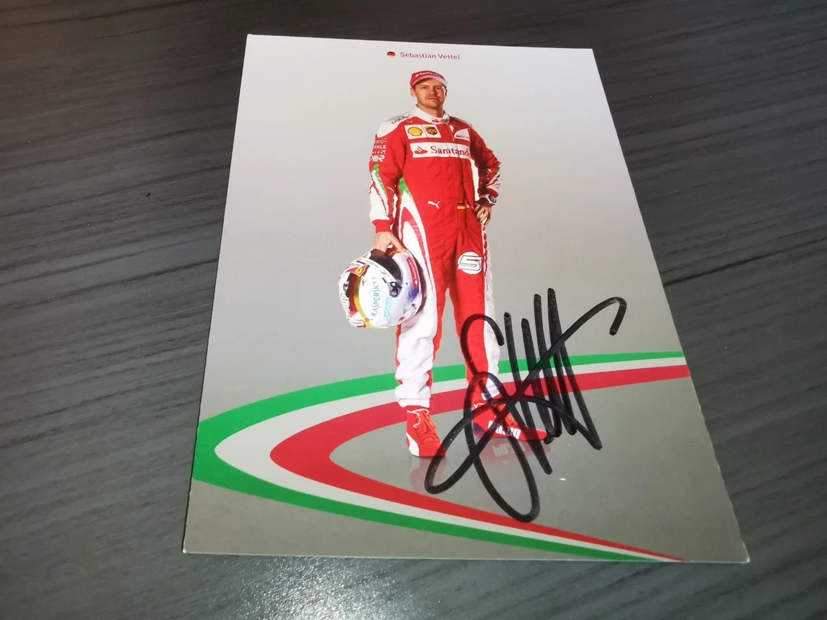 Sebastian Vettel Formula 1 Original Autographed Items for sale | eBay