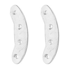 2 Pcs Sole Repair Shoes Heel Taps Tips Metal Protector Boot Plate Replacement