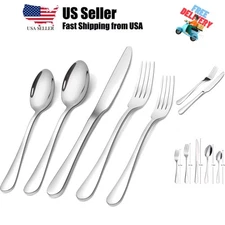 20-Piece Stainless Steel Flatware Set,Kitchen Utensil Set Service for 4,Table...