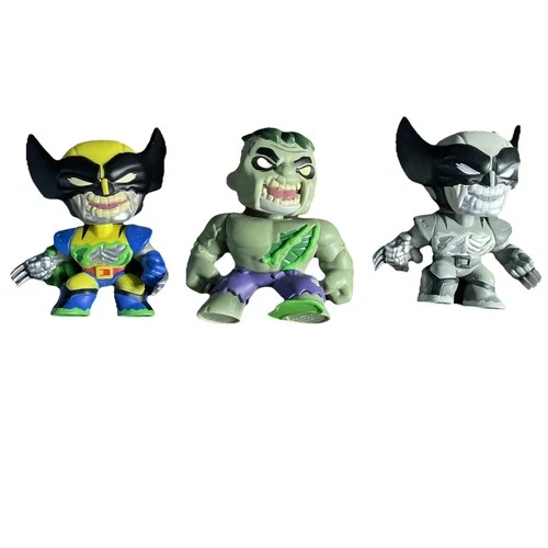 Funko Mystery Minis: Marvel - Wolverine, Hulk, Gray Wolverine, Gambit