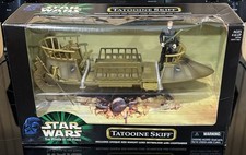 STAR WARS POWER OF THE FORCE TATOOINE SKIFF WITH LUKE SKYWALKER