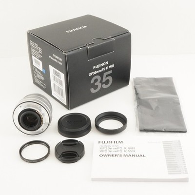 FUJIFILM FUJINON XF 35mm F2 R WR Silver In Box AF Prime Lens from