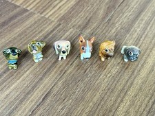 Conjunto de figuras vintage de perros de colección de la colección Snubbies