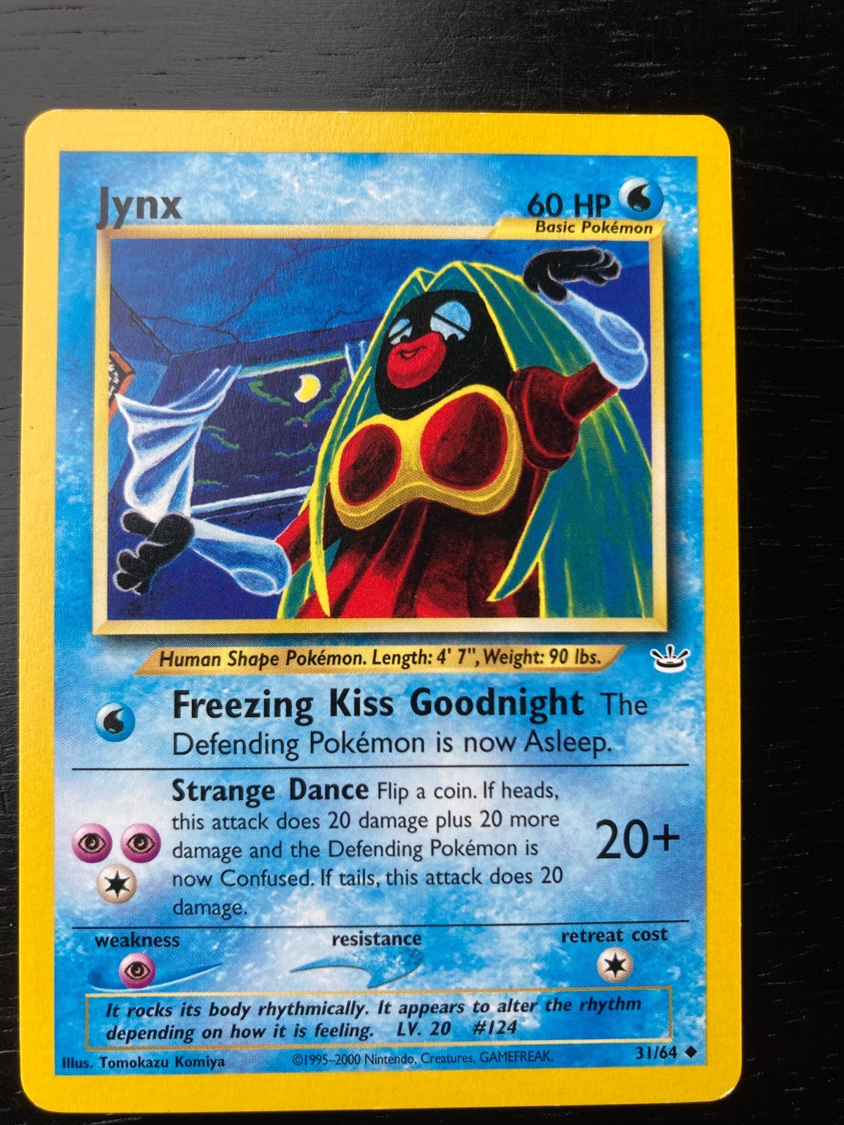 Pokémon Neo-Revelation Non-Holo Jynx 31/64 Excellent to Near-Mint Condition.