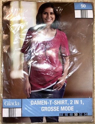 GIADA Damen Shirt Gr. 50 pink neu Bio Baumwolle