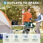 300W Portable Power Station LiFePO4 Battery Bank  AC DC Solar Generator Camping — photo 7