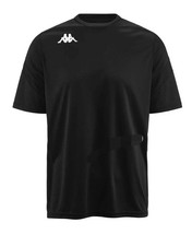 Kappa Rovigo SS Unisex Black T Shirt 304IPRO 910 Size 2XL