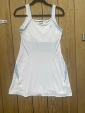 Prince Pickleball Tennis Women's Short Dress White  Light blue Size Large