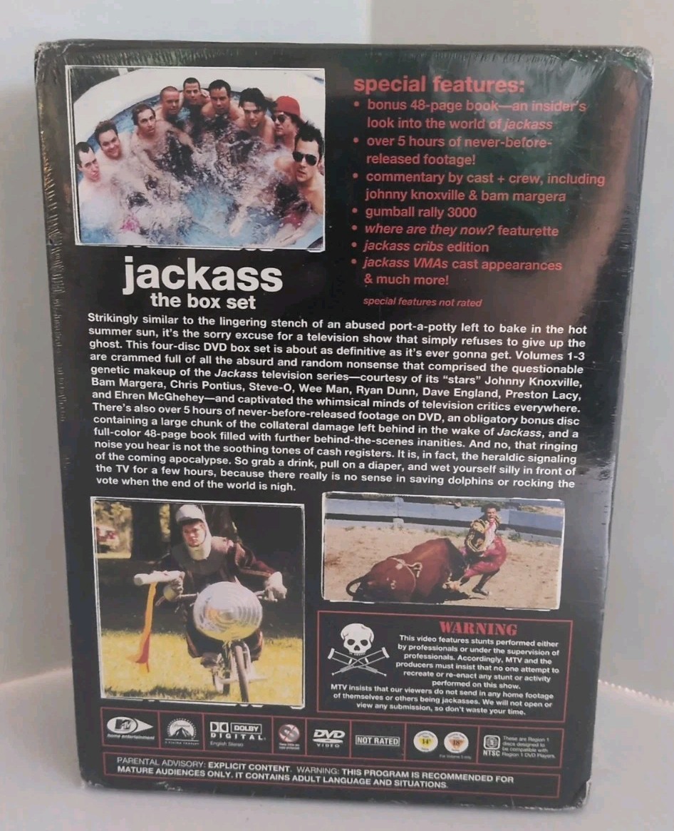Jackass - The Box Set (DVD, 2005, 4-Disc Set) for sale online | eBay