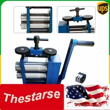 Manual Combination Rolling Mill Machine Jewelry Metal Tools Equipments NEW 75mm