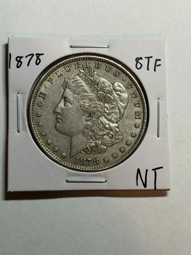 1878 8TF $1 Morgan Silver Dollar AU Tougher Variety