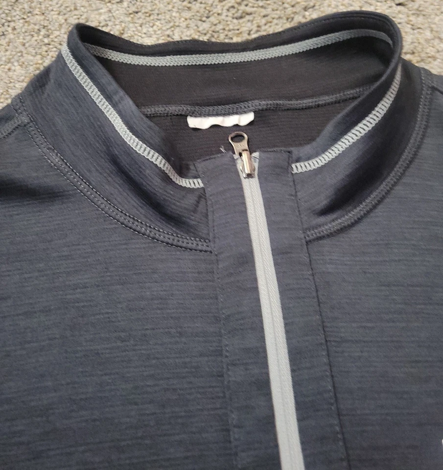 Chaqueta deportiva Reebok Koch Industries 2XL para hombre 1/4 cremallera negra reversible XXL Foto 3 de 4