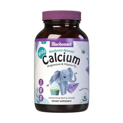 BlueBonnet Super Earth Rainforest Animalz Calcium 90 Count (Pack of 1), White