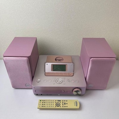 SONY HDDミニコンポ（CMT-E300HD） Sony CMT-E300HD Pink Mini Component System CD Player Home Audio