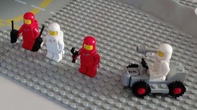 vintage LEGO Classic Space 497 / 928 Galaxy Explorer, incomplete, RARE