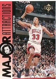 1995-96 Upper Deck #338 Scottie Pippen Jenna Von Oy MA Card