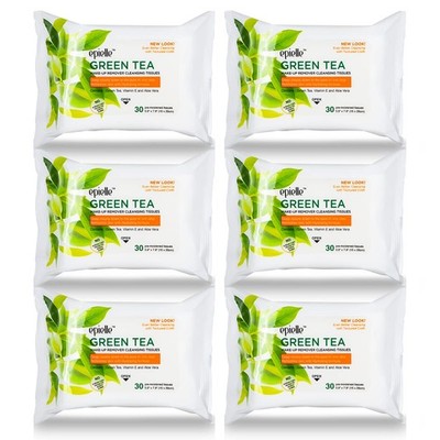Green Tea Makeup , Gentle Daily Cleanser Towelettes, Remove Dirt, Oil & Water...
