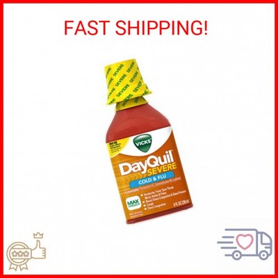 Vicks DayQuil Severe Cold & Flu Relief Liquid 8 Fl Oz