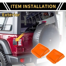 Tail Light Lamp Side Cover Trim for Jeep Wrangler JL JLU 2018-2024 Orange