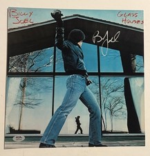 BILLY JOEL SIGNED 12x12 GLASS HOUSES VINYL ALBUM COVER AUTOGRAPH AUTHENTIC COA