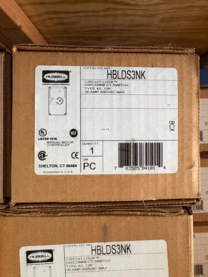 #ad HBLDS3NK Hubbell 30A disconnect switch $298.00