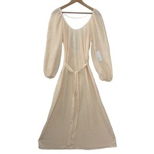 Reformation Milana Maxi Dress Womens Size 6 Blush Textured Gauze NWT $248