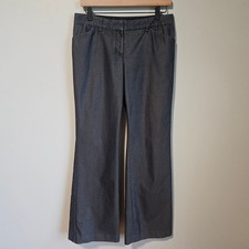 Vtg Express Editor Trouser Pants Womens 6 Dark Wash Stretch Denim Career Y2K